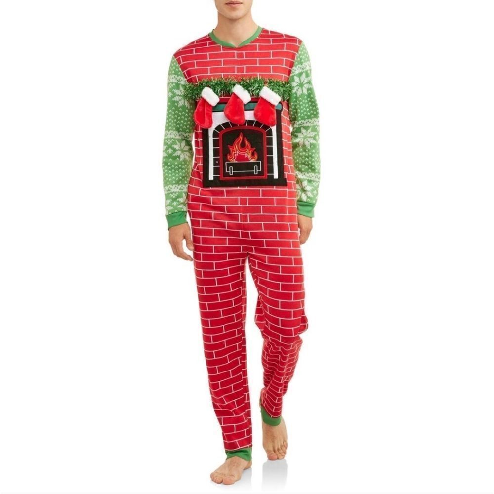 Dec 25th Christmas Holiday Light Up Pajama Fill My Stocking Christmas JumpSuit S